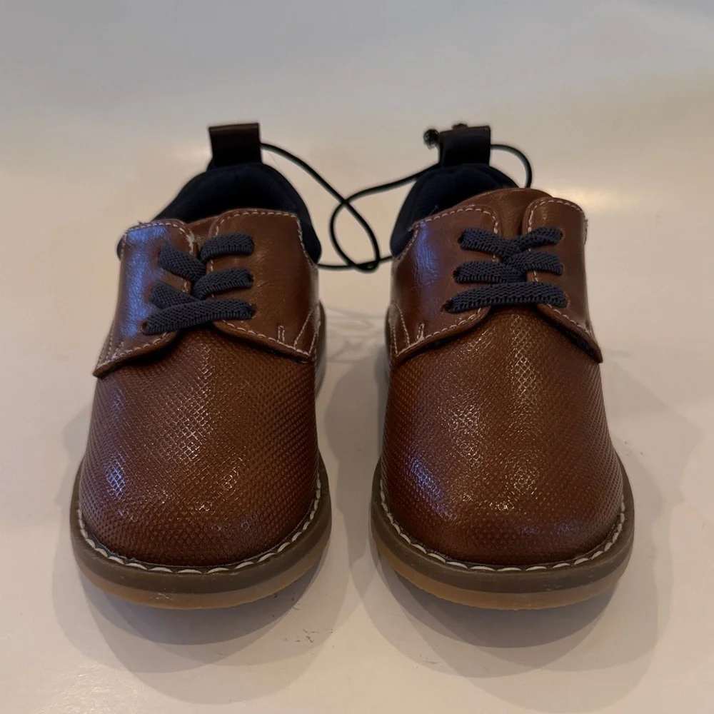 NWT The Lil Mackey Kids Brown Casual Slip on Shoes Size 7M
